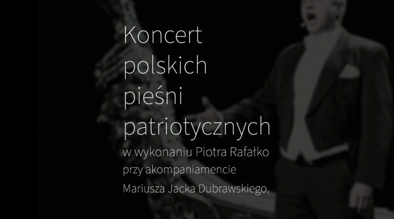 Koncert polskich pieśni patriotycznych okładka