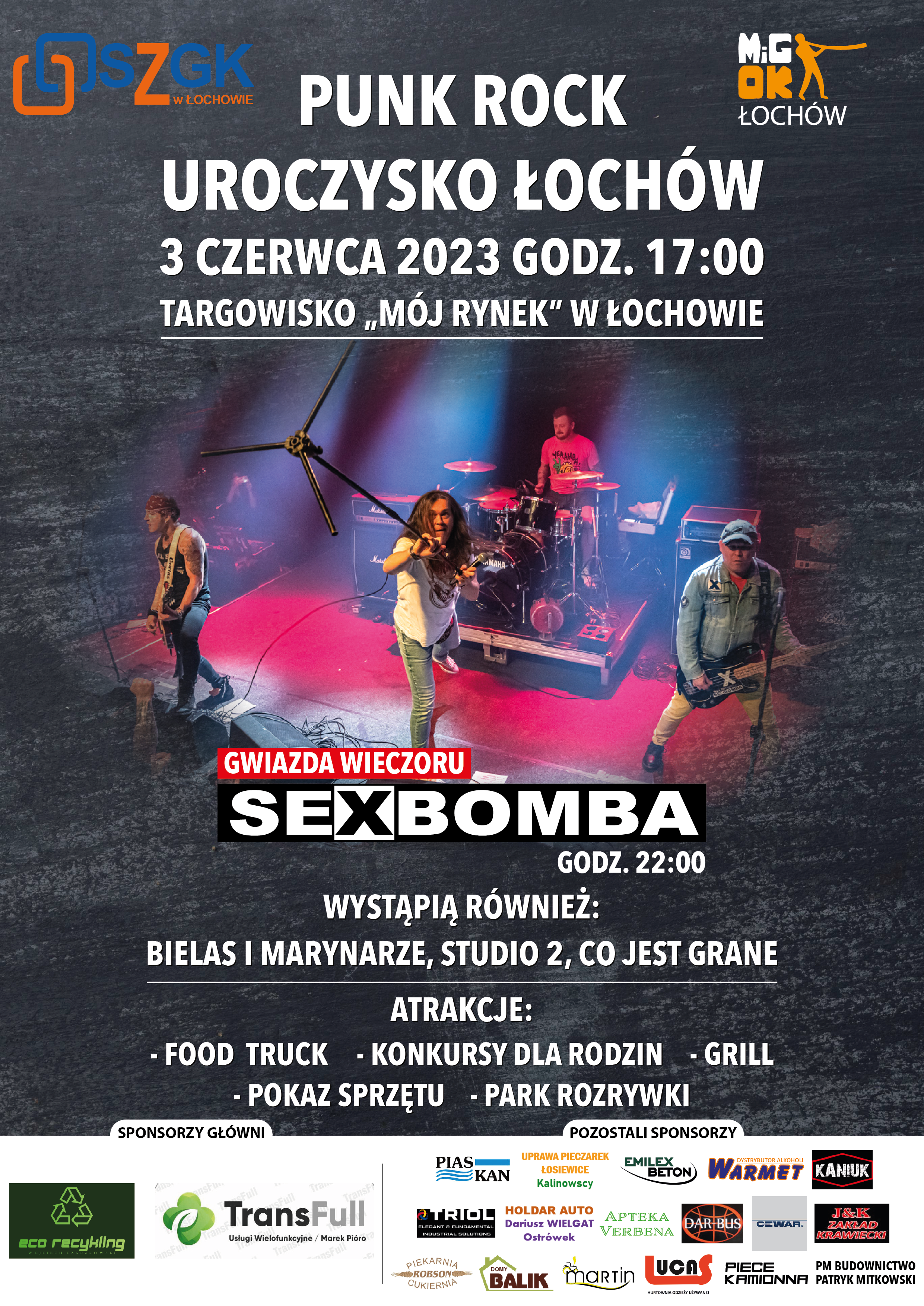 Punk Rock Uroczysko Łochów 2023_PLAKAT